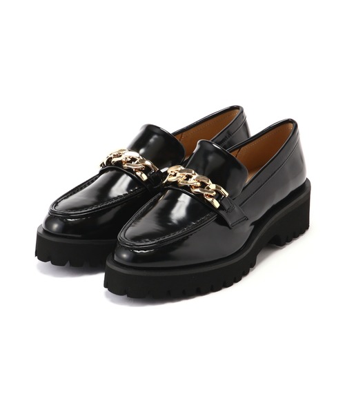 NATURAL BEAUTY BASIC（ナチュラルビューティーベーシック）の「◇ボリュームソールローファー（ローファー・レディース・ブラック/ダークブラウン・22.5cm/23.5cm/24.5cm）」の12枚目の写真