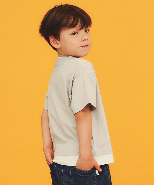 THE SHOP TK (ザ ショップ ティーケー )の「【110-160】レイヤード風半袖Tシャツ/洗濯機OK(Tシャツ/カットソー・キッズ・ブラック系4/ネイビー系4/ライトグレー系4/グリーン系その他5・11/12/13/14/15 /16)」の15枚目の写真