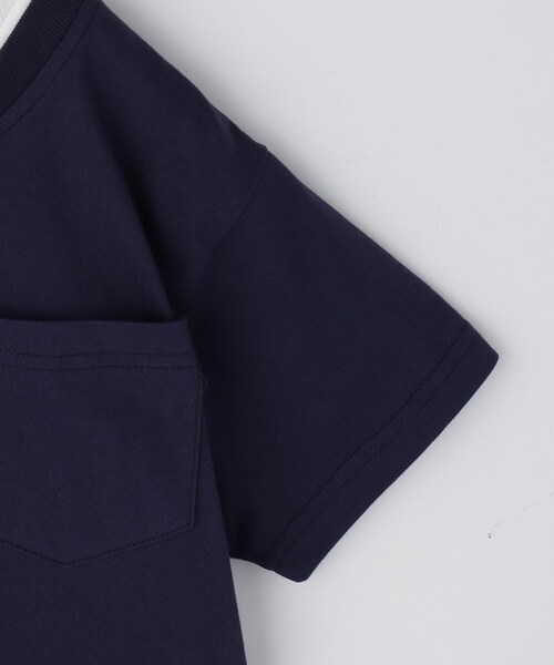 THE SHOP TK (ザ ショップ ティーケー )の「【110-160】レイヤード風半袖Tシャツ/洗濯機OK(Tシャツ/カットソー・キッズ・ブラック系4/ネイビー系4/ライトグレー系4/グリーン系その他5・11/12/13/14/15 /16)」の6枚目の写真
