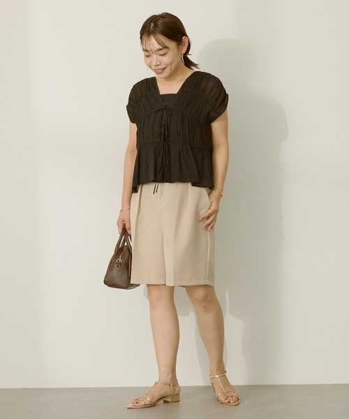 AMERICAN HOLIC（アメリカンホリック）の「【前後2WAY】フロントリボンブラウス（シャツ/ブラウス・レディース・ミント/ブラック/モカ・L/M）」の18枚目の写真