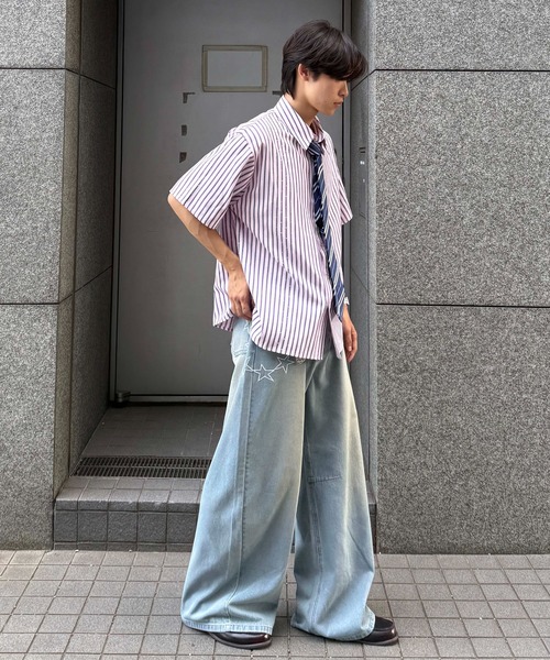 スターチェーン刺繍デニム（デニムパンツ）｜sedacle（セダクル