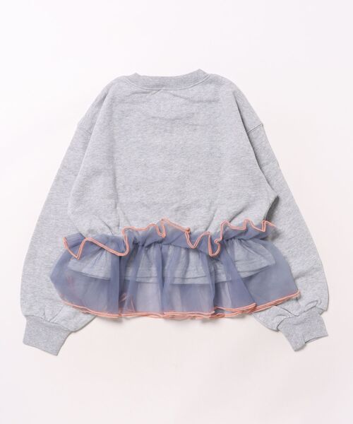 Ocean&Ground(オーシャン&グラウンド)の「チュールフリルナンバリングスウェット(スウェット・キッズ・ライトパープル/チャコール/グレー・140/130/120/110/100/90)」の15枚目の写真
