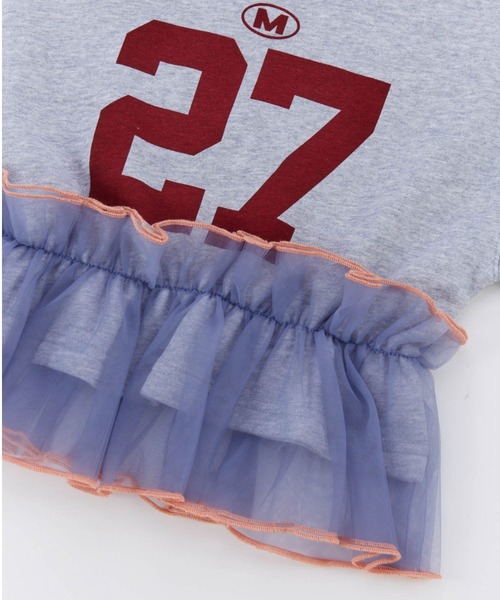Ocean&Ground(オーシャン&グラウンド)の「チュールフリルナンバリングスウェット(スウェット・キッズ・ライトパープル/チャコール/グレー・140/130/120/110/100/90)」の13枚目の写真