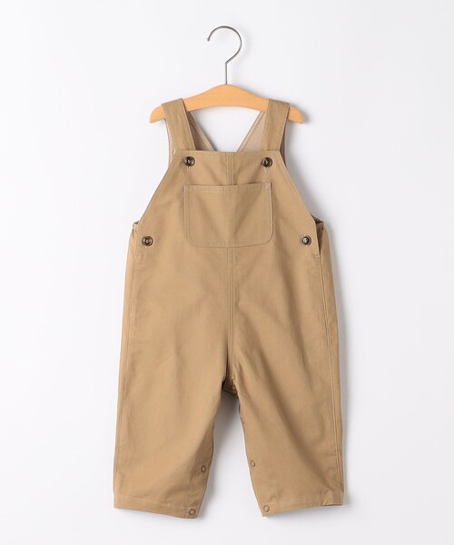 SHIPS（シップス）の「SHIPS KIDS:80～90cm / ベビー ツイル オーバーオール（ロンパース・キッズ・ネイビー/ベージュ・80/90）」の2枚目の写真