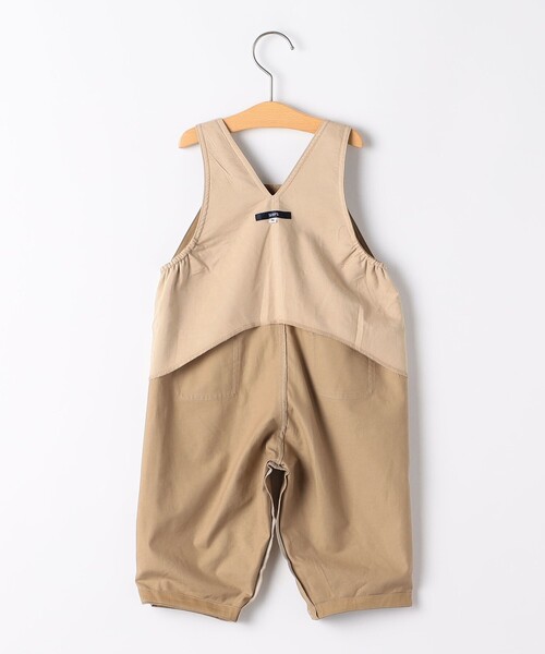 SHIPS（シップス）の「SHIPS KIDS:80～90cm / ベビー ツイル オーバーオール（ロンパース・キッズ・ネイビー/ベージュ・80/90）」の5枚目の写真