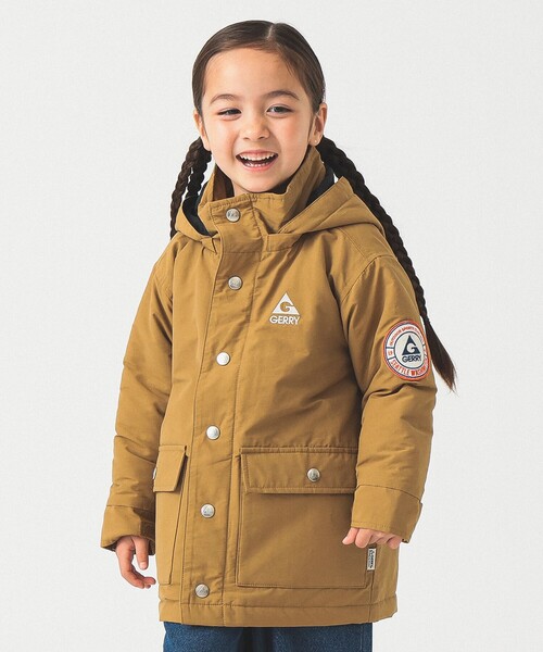 GERRY(ジェリー)の「【別注】GERRY / 中綿 マウンテン ブルゾン 2025FW(100~150cm)(ブルゾン・キッズ・キャメル/ダークグリーン・100/110/120/130/140/150)」の1枚目の写真