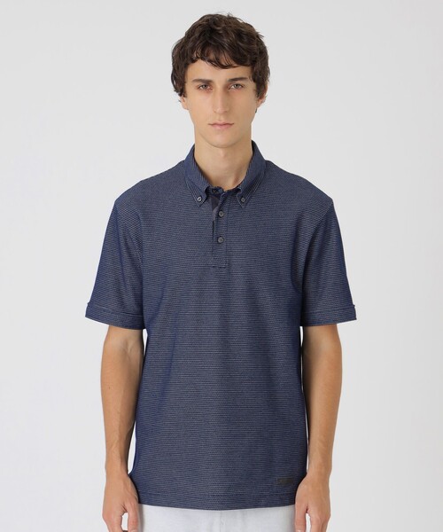 セール】【一部店舗限定】チェックコンビハニカムボタンダウン