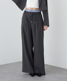 RAY CASSIN | レイヤードスラックスイージーパンツ(スラックス)