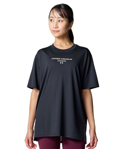 UNDER ARMOUR(アンダーアーマー)の「UAテック オーバーサイズド グラフィック Tシャツ(トレーニング/レディース)(Tシャツ/カットソー・レディース・ブラック・S/M/XL/L)」の1枚目の写真
