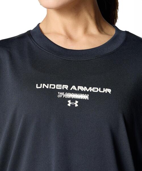 UNDER ARMOUR(アンダーアーマー)の「UAテック オーバーサイズド グラフィック Tシャツ(トレーニング/レディース)(Tシャツ/カットソー・レディース・ブラック・S/M/XL/L)」の4枚目の写真
