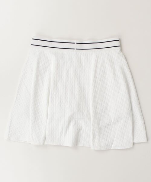 RLX GOLF(アールエルエックスゴルフ)の「ケーブルモチーフ Aライン スコート(その他パンツ・レディース・ホワイト・L/M/S/XS)」の7枚目の写真