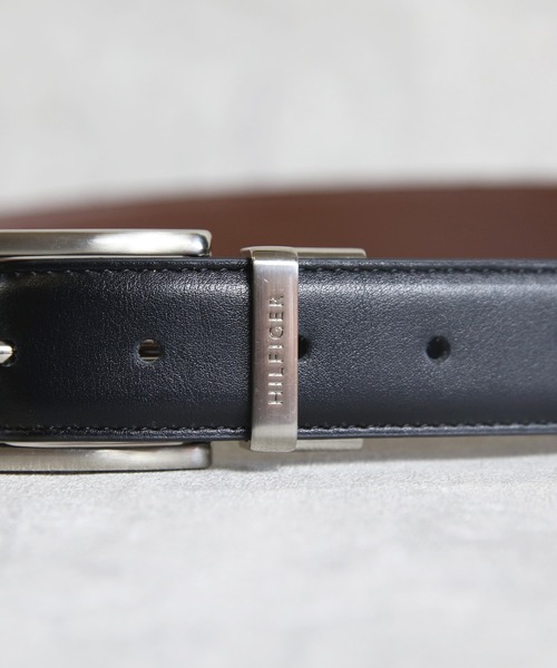TOMMY HILFIGER（トミーヒルフィガー）の「TOMMY HILFIGER リバーシブルレザーベルト（ベルト・メンズ・ブラック系その他・32/34/36/38）」の7枚目の写真