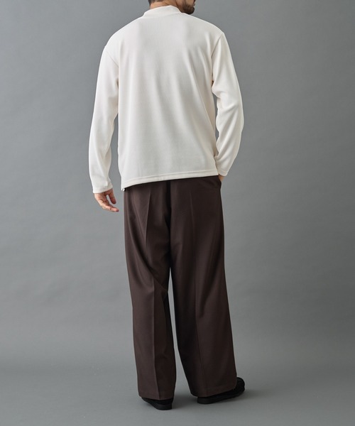 COLONY 2139（コロニートゥーワンスリーナイン）の「ドレープリブハイネック長袖T（Tシャツ/カットソー・メンズ・ホワイト/ブラック/グレー・MEDIUM/LARGE）」の18枚目の写真