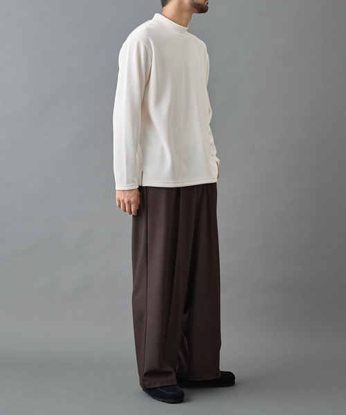 COLONY 2139（コロニートゥーワンスリーナイン）の「ドレープリブハイネック長袖T（Tシャツ/カットソー・メンズ・ホワイト/ブラック/グレー・MEDIUM/LARGE）」の19枚目の写真