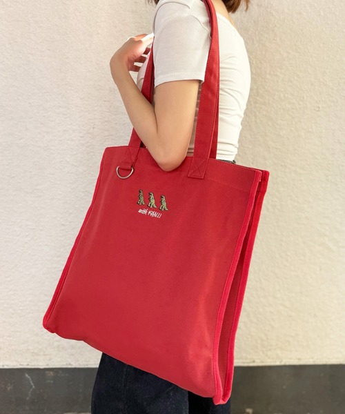 DOUBLE NAME（ダブルネーム）の「【m:rex】withFAN!!トートBAG（トートバッグ・レディース・ブルー/レッド/グリーン/ベージュ・FREE）」の7枚目の写真