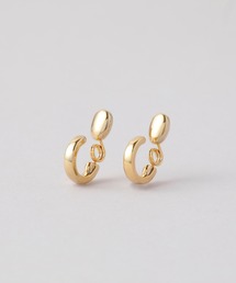 CALIN　STANDARD（カリンスタンダード）の「◆金属アレルギー対応◆◆made in japan◆【純金厚メッキ】　プレーン　極小ミニマル　ループフィットイヤリング（イヤリング）」