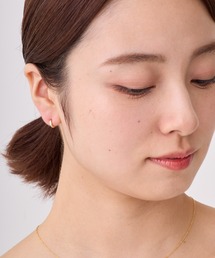 CALIN　STANDARD（カリンスタンダード）の「◆金属アレルギー対応◆◆made in japan◆【純金厚メッキ】 プレーン 極小ミニマル ループフィットイヤリング（イヤリング）」