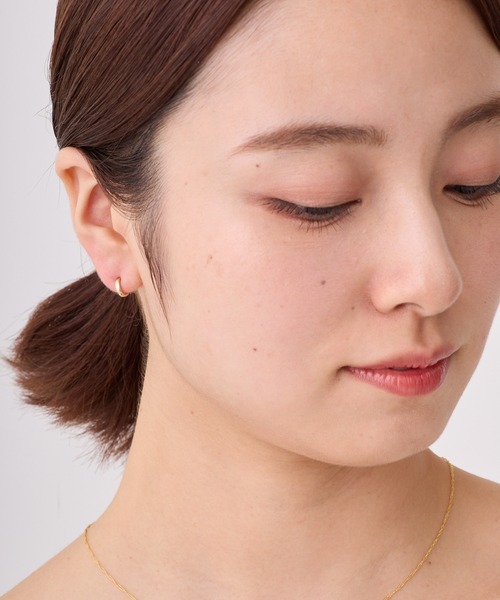 CALIN STANDARD(カリンスタンダード)の「◆金属アレルギー対応◆◆made in japan◆【純金厚メッキ】 プレーン 極小ミニマル ループフィットイヤリング(イヤリング・レディース・シルバー/ゴールド/ピンクゴールド・FREE)」の13枚目の写真