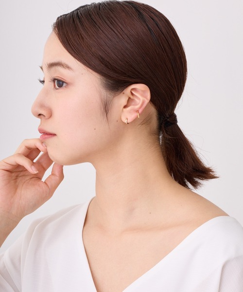 CALIN STANDARD(カリンスタンダード)の「◆金属アレルギー対応◆◆made in japan◆【純金厚メッキ】 プレーン 極小ミニマル ループフィットイヤリング(イヤリング・レディース・シルバー/ゴールド/ピンクゴールド・FREE)」の18枚目の写真