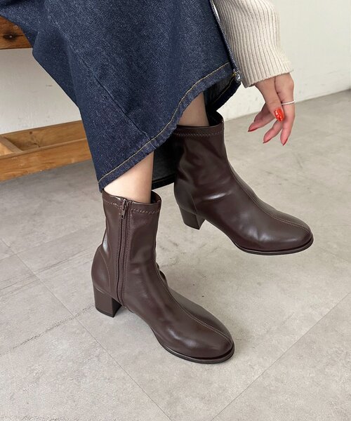 DISCOAT（ディスコート）の「ストレッチショートブーツ（ブーツ・レディース・ブラウン/ベージュ/ブラック・SMALL/MEDIUM/LARGE/X-LARGE）」の3枚目の写真