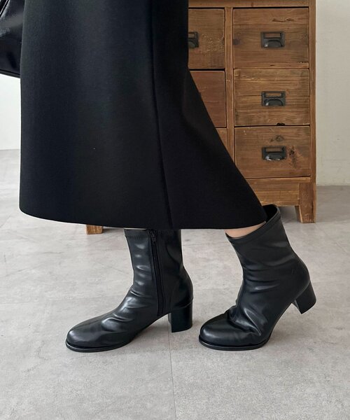 DISCOAT（ディスコート）の「ストレッチショートブーツ（ブーツ・レディース・ブラウン/ベージュ/ブラック・SMALL/MEDIUM/LARGE/X-LARGE）」の2枚目の写真