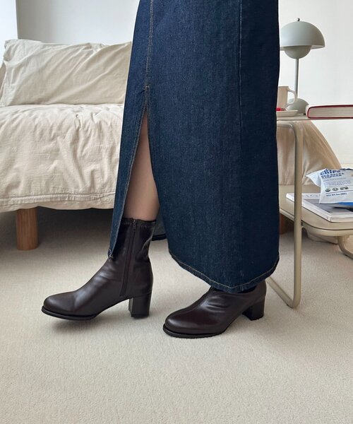 DISCOAT（ディスコート）の「ストレッチショートブーツ（ブーツ・レディース・ブラウン/ベージュ/ブラック・SMALL/MEDIUM/LARGE/X-LARGE）」の4枚目の写真