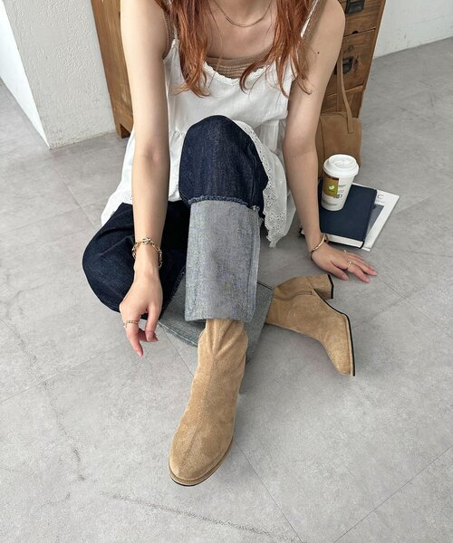 DISCOAT（ディスコート）の「ストレッチショートブーツ（ブーツ・レディース・ブラウン/ベージュ/ブラック・SMALL/MEDIUM/LARGE/X-LARGE）」の12枚目の写真