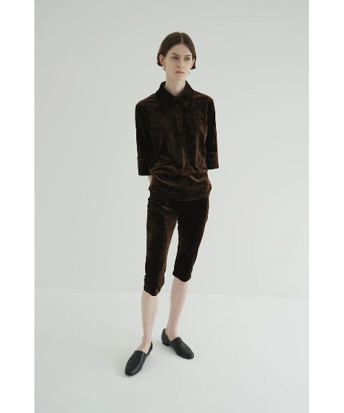 CLANE/クラネ/VELOUR CAPRI PANTS 【公式通販】