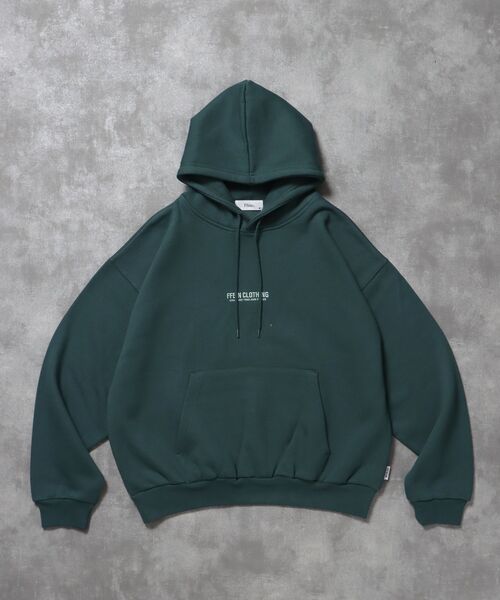FFEIN（フェイン）の「【FFEIN（フェイン）】ヘビーウエイトセンターミニロゴ立体フードプルパーカー / パーカー 裏起毛 プルパーカー 刺繍 ロゴ フーディ（パーカー・メンズ・アッシュグレー/ワイン/ブラック/グリーン/ネイビー・LARGE/MEDIUM/SMALL）」の3枚目の写真