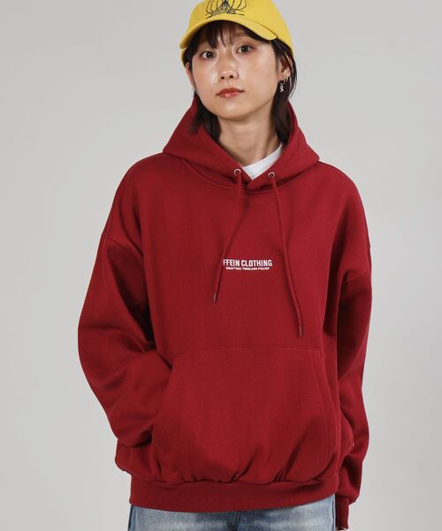 FFEIN（フェイン）の「【FFEIN（フェイン）】ヘビーウエイトセンターミニロゴ立体フードプルパーカー / パーカー 裏起毛 プルパーカー 刺繍 ロゴ フーディ（パーカー・メンズ・アッシュグレー/ワイン/ブラック/グリーン/ネイビー・LARGE/MEDIUM/SMALL）」の18枚目の写真