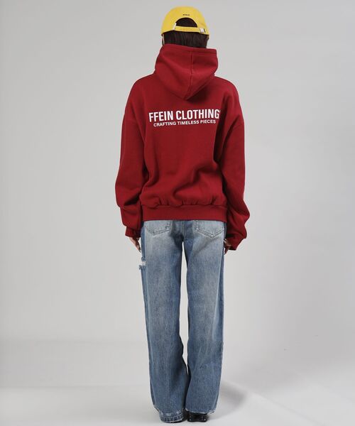 FFEIN（フェイン）の「【FFEIN（フェイン）】ヘビーウエイトセンターミニロゴ立体フードプルパーカー / パーカー 裏起毛 プルパーカー 刺繍 ロゴ フーディ（パーカー・メンズ・アッシュグレー/ワイン/ブラック/グリーン/ネイビー・LARGE/MEDIUM/SMALL）」の22枚目の写真