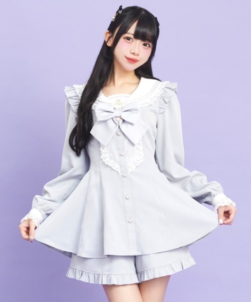 レースヨークセーラーカラーセットアップ（セットアップ）｜Secret