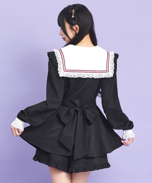 レースヨークセーラーカラーセットアップ Secret Honey セール】レースヨークセーラーカラーセットアップ（セットアップ