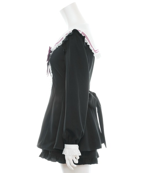 セール】レースヨークセーラーカラーセットアップ（セットアップ