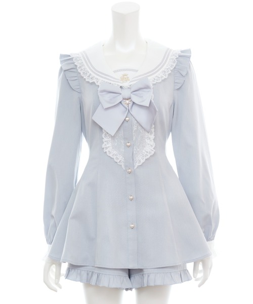 セール】レースヨークセーラーカラーセットアップ（セットアップ