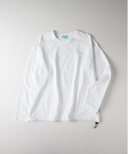 Right-on(ライトオン)の「Refurbish(リファービッシュ)【メンズ】【接触冷感】ペーパータッチ天竺ロングスリーブTシャツ(Tシャツ/カットソー・メンズ・ブラック/ホワイト・L/XL/M)」の5枚目の写真