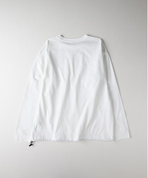Right-on(ライトオン)の「Refurbish(リファービッシュ)【メンズ】【接触冷感】ペーパータッチ天竺ロングスリーブTシャツ(Tシャツ/カットソー・メンズ・ブラック/ホワイト・L/XL/M)」の6枚目の写真