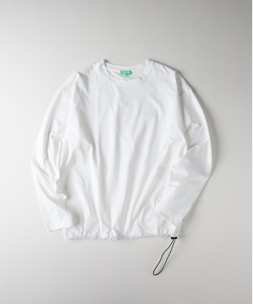 Right-on(ライトオン)の「Refurbish(リファービッシュ)【メンズ】【接触冷感】ペーパータッチ天竺ロングスリーブTシャツ(Tシャツ/カットソー・メンズ・ブラック/ホワイト・L/XL/M)」の12枚目の写真