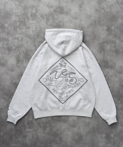 The Endless Summer（エンドレスサマー）の「TES BANDANA EMB BIG SWEAT PARKA / スウェットパーカー（パーカー・メンズ・ネイビー/ブラック/オフホワイト・SMALL/MEDIUM/LARGE/X-LARGE）」の8枚目の写真
