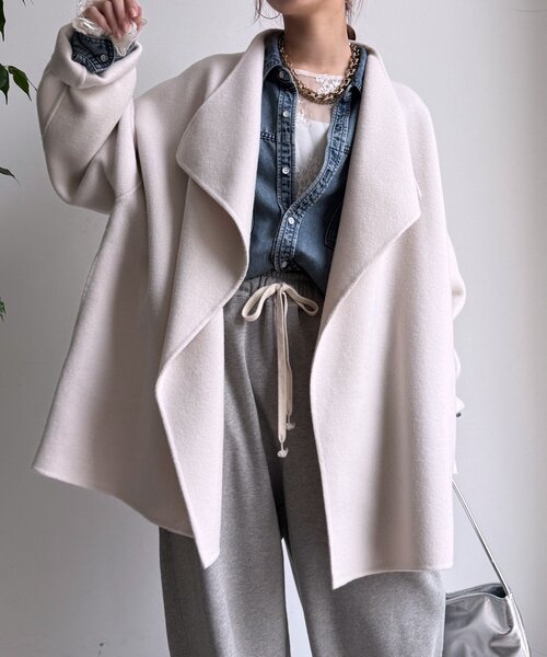 ponpon コート値下げ 2.3万円からお値下げ◎シェアードミンク コート