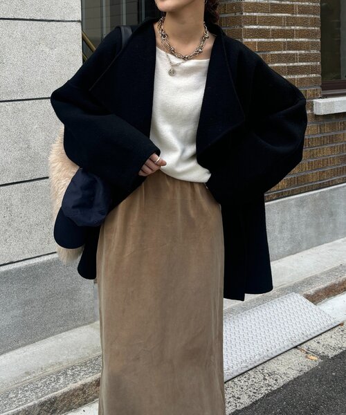 DouDou（ドゥドゥ）の「ハンドメイドミドル丈コート（その他アウター
