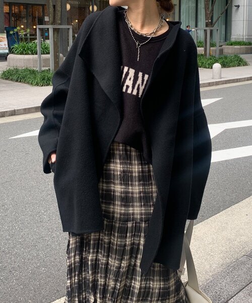 doudou 『毎年大人気！』ハンドメイドミドル丈コート 新色追加】【毎年大人気！】ハンドメイドミドル丈コート | DOUDOU