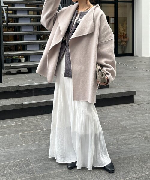 DouDou（ドゥドゥ）の「ハンドメイドミドル丈コート（その他アウター