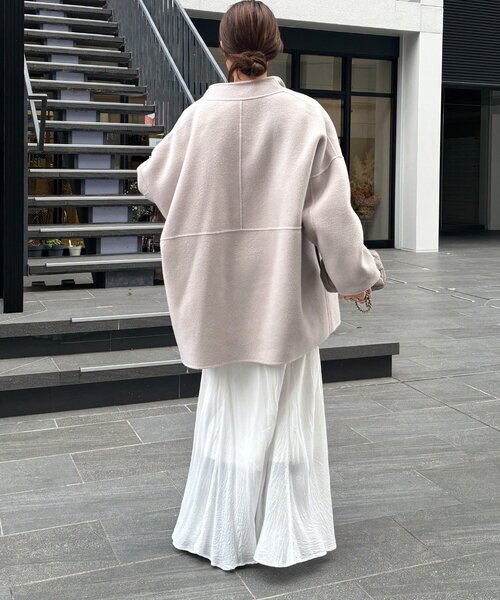 DouDou（ドゥドゥ）の「ハンドメイドミドル丈コート（その他アウター