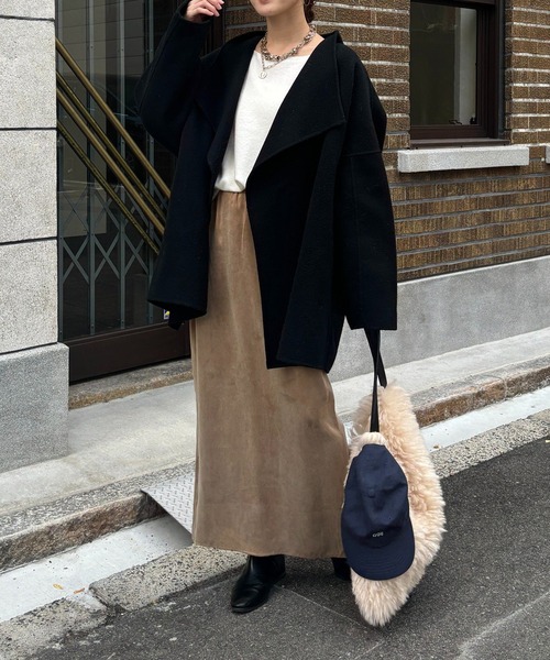 DouDou（ドゥドゥ）の「ハンドメイドミドル丈コート（その他アウター