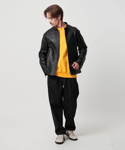 BEATY&YOUTHシングルライターズ シープレザー シングル ライダース ジャケット