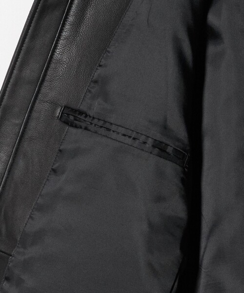 【美品】UNITED ARROWS レザー ライダースジャケット シングル シープレザー シングル ライダース ジャケット