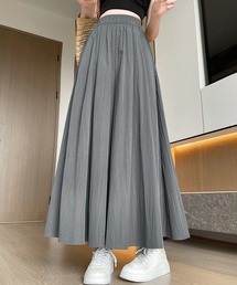 ワイドパンツ 冷感キュロットパンツ春夏秋