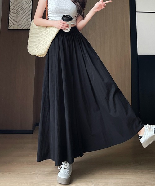 Miniministore(ミニミニストア)の「ワイドパンツ 冷感キュロットパンツ春夏秋(チノパンツ・レディース・ブラック/ライトブルー/ライトベージュ/カーキ/ダークグレー/ピンク/イエロー/ラベンダー・FREE)」の1枚目の写真