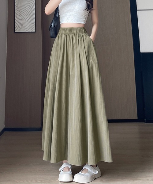 Miniministore(ミニミニストア)の「ワイドパンツ 冷感キュロットパンツ春夏秋(チノパンツ・レディース・ブラック/ライトブルー/ライトベージュ/カーキ/ダークグレー/ピンク/イエロー/ラベンダー・FREE)」の11枚目の写真